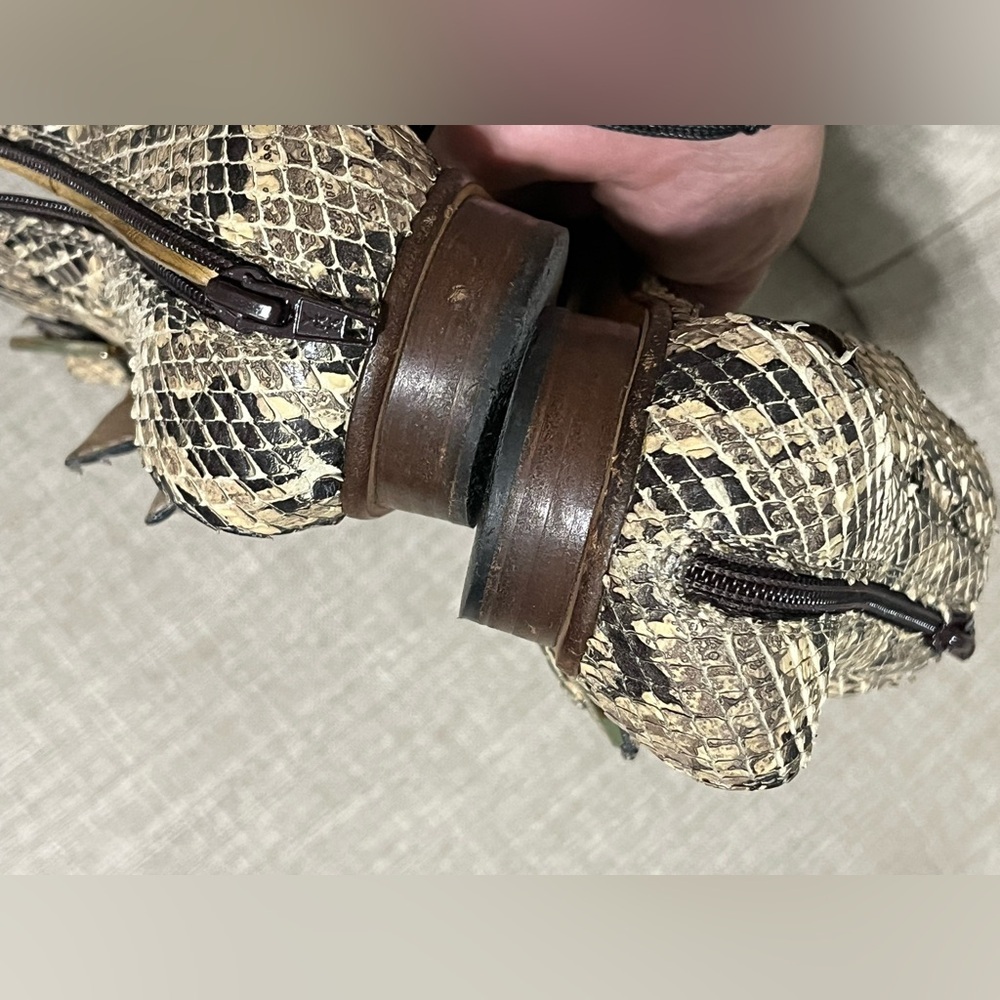 Fendi Snakeskin Python Gladiator Strappy Sandals … - image 5